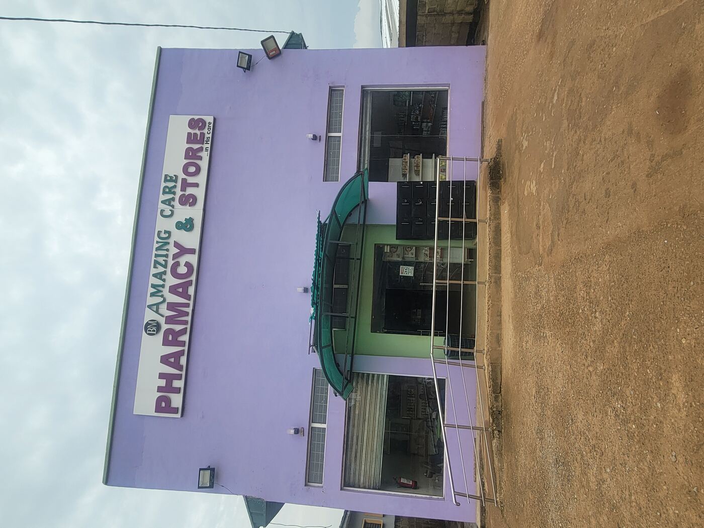 BM Amazingcare Pharmacy storefront in Odo Ona Apata, Ibadan